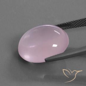 18,77 ctw natürlicher rosafarbener Rosenquarz, Oval Schliff, Transparent