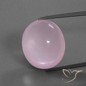 17.81ct Natürlicher Mittelrosa Rosenquarz, Oval, Transparent