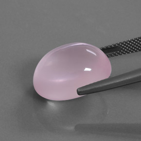 9,17 ctw natürlicher rose-rosa Rosenquarz, Oval Schliff, Transparent