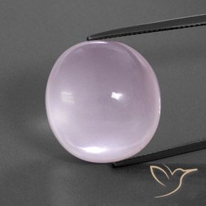 9,17 ctw natürlicher hellrosa Rosenquarz, Oval Schliff, Transparent