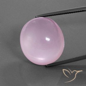 27.63ct Natürlicher hellrosa Rosenquarz, Oval, Transparent / Lichtdurchlässig