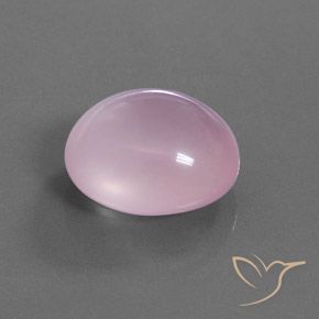 9,17 ctw natürlicher hellrosa Rosenquarz, Oval, Transparent / Lichtdurchlässig