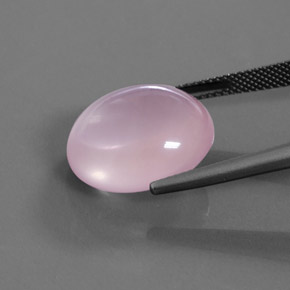 9,17 ctw natürlicher Mittelrosa Rosenquarz, Oval Schliff, Transparent