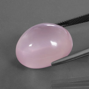 32,56 ctw natürlicher rosafarbener Rosenquarz, Oval Schliff, Transparent