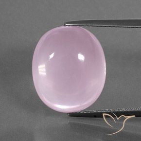 17.98ct Natürlicher Kaugummi Rosa Rosenquarz, Oval, Transparent