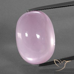 30,02 ctw natürlicher rosafarbener Rosenquarz, Oval Schliff, Transparent
