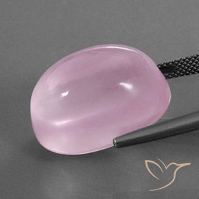 30,02 ctw natürlicher rosafarbener Rosenquarz, Oval Schliff, Transparent
