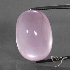 36.17ct Natürlicher hellrosa Rosenquarz, Oval, Transparent