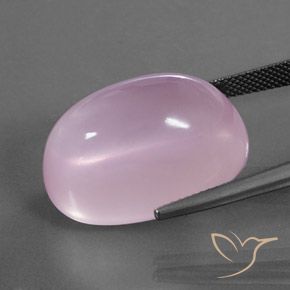 9,17 ctw natürlicher hellrosa Rosenquarz, Oval, Transparent