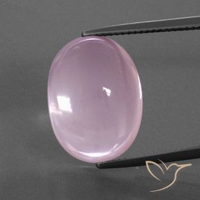 16.91ct Natürlicher hellrosa Rosenquarz, Oval, Transparent