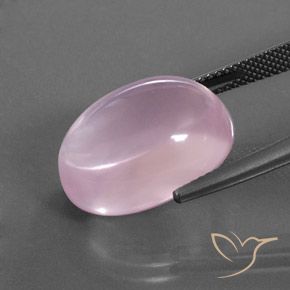 9,17 ctw natürlicher hellrosa Rosenquarz, Oval, Transparent
