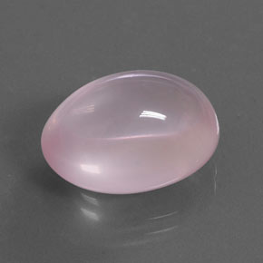 9,17 ctw natürlicher Kaugummi Rosa Rosenquarz, Oval Schliff, Transparent