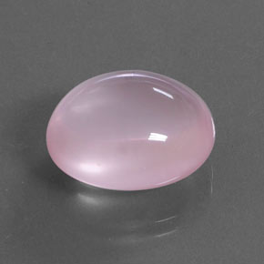 14,05 ctw natürlicher rosafarbener Rosenquarz, Oval Schliff, Transparent