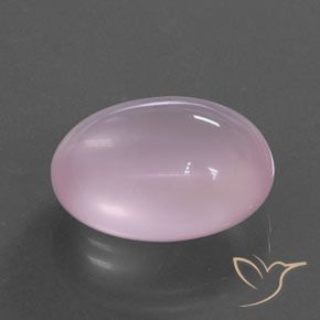 9,17 ctw natürlicher Kaugummi Rosa Rosenquarz, Oval, Transparent