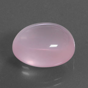 14,01 ctw natürlicher rosafarbener Rosenquarz, Oval Schliff, Transparent