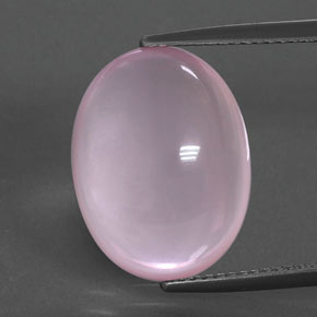 9,17 ctw natürlicher hellrosa Rosenquarz, Oval Schliff, Transparent