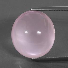 9,17 ctw natürlicher Hellrosa Rosenquarz, Oval Schliff, Transparent