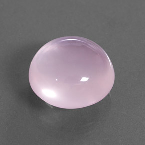 7,23 ctw natürlicher rosafarbener Rosenquarz, Rundschliff, Transparent