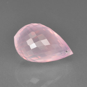 9,17 ctw natürlicher Pink Rosenquarz, Briolette, Transparent