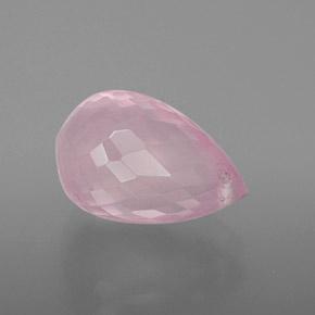 9,17 ctw natürlicher Mittelrosa Rosa Rosenquarz, Briolette, Transparent