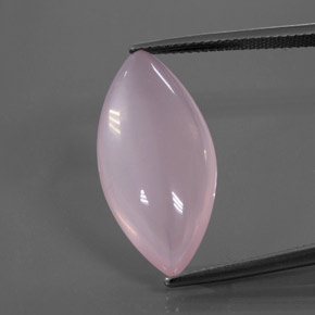 12,09 ctw natürlicher rosafarbener Rosenquarz, Marquise, Transparent