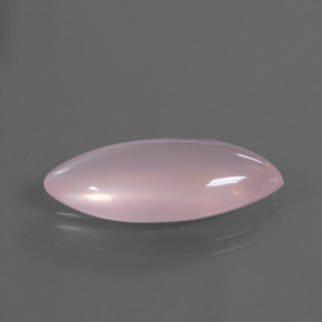 12,09 ctw natürlicher rosafarbener Rosenquarz, Marquise, Transparent