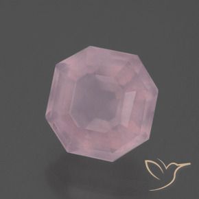 9,17 ctw natürlicher Mittelrosa Rosenquarz, Oktagonschliff, Transparent