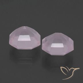 5.39 ct natürliche Kaugummi Rosa Rosenquarz-Edelsteine, Oktagonschliff, Transparent