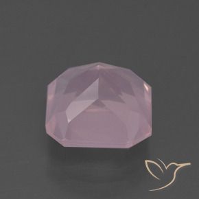 9,17 ctw natürlicher hellrose-rosa Rosenquarz, Oktagonschliff, Transparent