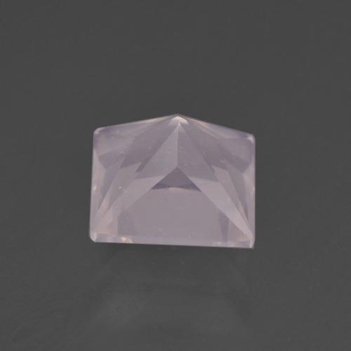 3,39 ctw natürlicher rosafarbener Rosenquarz, Quadrat, Transparent