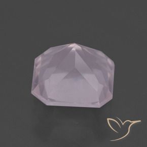 9,17 ctw natürlicher hellrose-rosa Rosenquarz, Oktagonschliff, Transparent