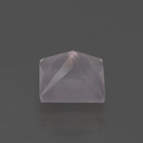 2,69 ctw natürlicher rosafarbener Rosenquarz, Quadrat, Transparent