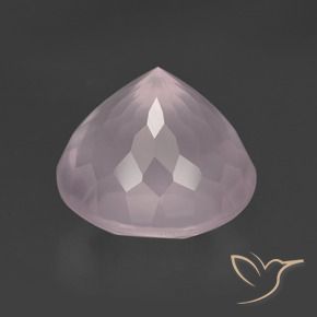 9,17 ctw natürlicher hellrose-rosa Rosenquarz, Runden, Transparent