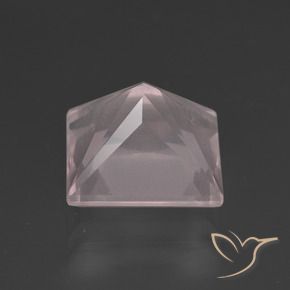 9,17 ctw natürlicher Sehr helles Rosa Rosenquarz, Quadrat, Transparent