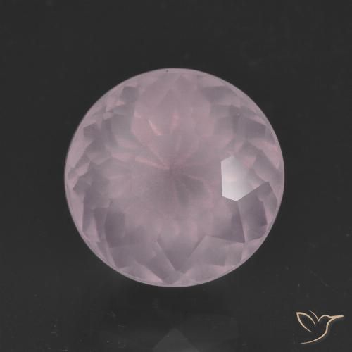 5.42ct Natürlicher hellrosa Rosenquarz, Runden, Transparent