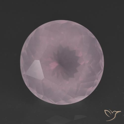 9.32ct Natürlicher Kaugummi Rosa Rosenquarz, Runden, Transparent