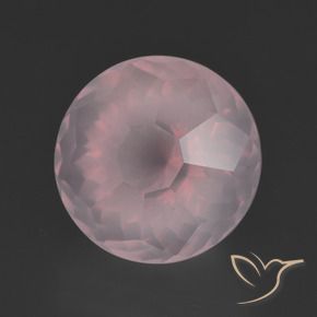 9,17 ctw natürlicher hellrose-rosa Rosenquarz, Runden, Transparent