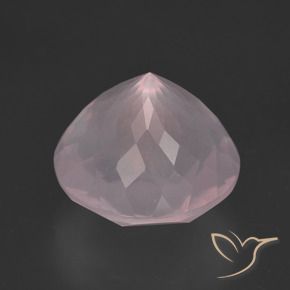 9,17 ctw natürlicher hellrose-rosa Rosenquarz, Runden, Transparent