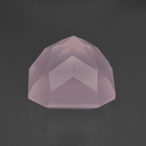 9,56 ctw natürlicher rosafarbener Rosenquarz, Smaragdschliff, Transparent
