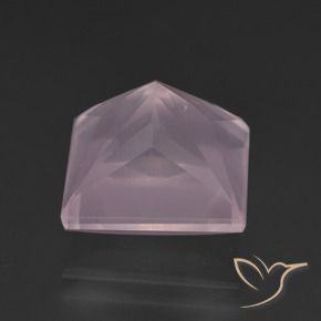 9,17 ctw natürlicher hellrosa Rosenquarz, Quadrat, Transparent