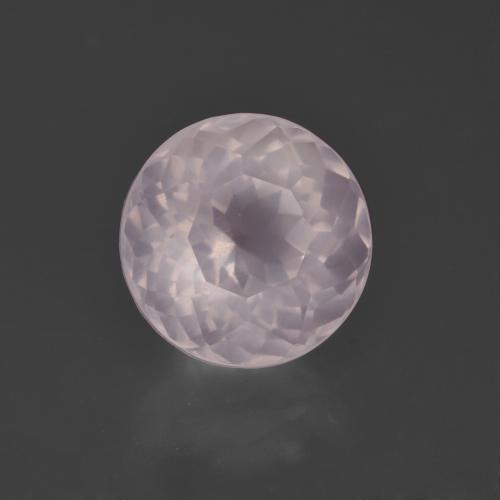 9,17 ctw natürlicher Sehr helles Rosenrosa Rosenquarz, Rund Schliff, Transparent