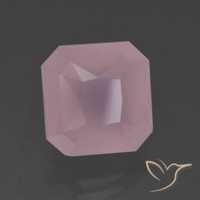 9,17 ctw natürlicher Mittelrosa Rosenquarz, Oktagonschliff, Transparent