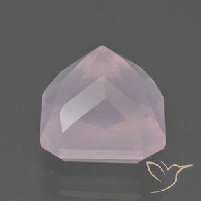 9,17 ctw natürlicher Kaugummi Rosa Rosenquarz, Oktagonschliff, Transparent