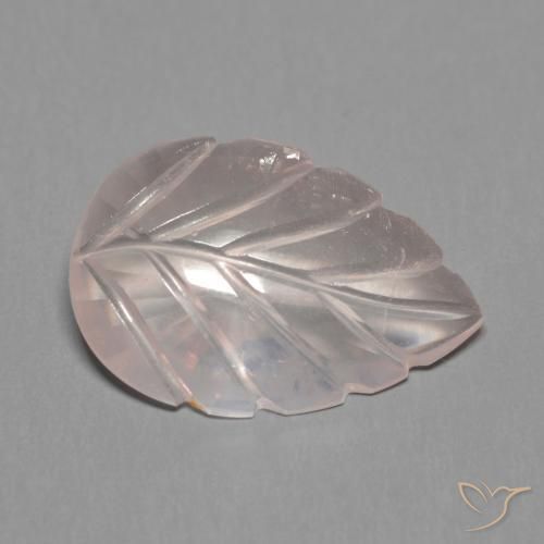 4.31ct Natürlicher Helles Korallenrosa Rosenquarz, Fantasie, Transparent