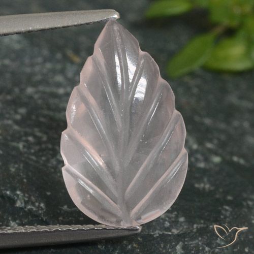 2.66ct Natürlicher Flamingorosa Rosenquarz, Blumen-Schliff, Transparent