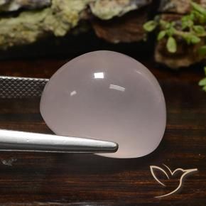 9,17 ctw natürlicher hellrosa Rosenquarz, Oval, Lichtdurchlässig