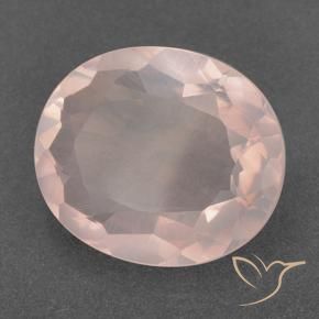 9,17 ctw natürlicher rose-rosa Rosenquarz, Oval, Transparent