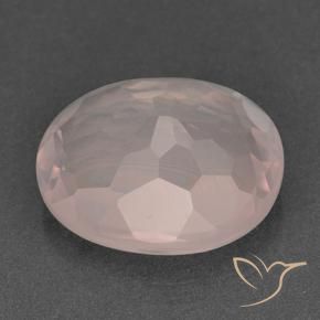 9,17 ctw natürlicher rose-rosa Rosenquarz, Oval, Transparent