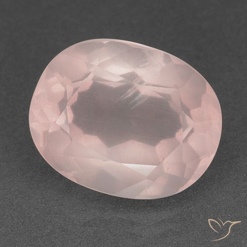 15.81ct Natürlicher hellrosa Rosenquarz, Oval, Transparent