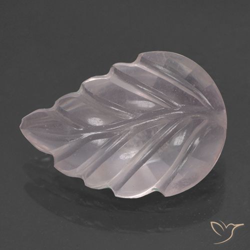 2.88ct Natürlicher Sehr helles Rosenrosa Rosenquarz, Blumen-Schliff, Transparent